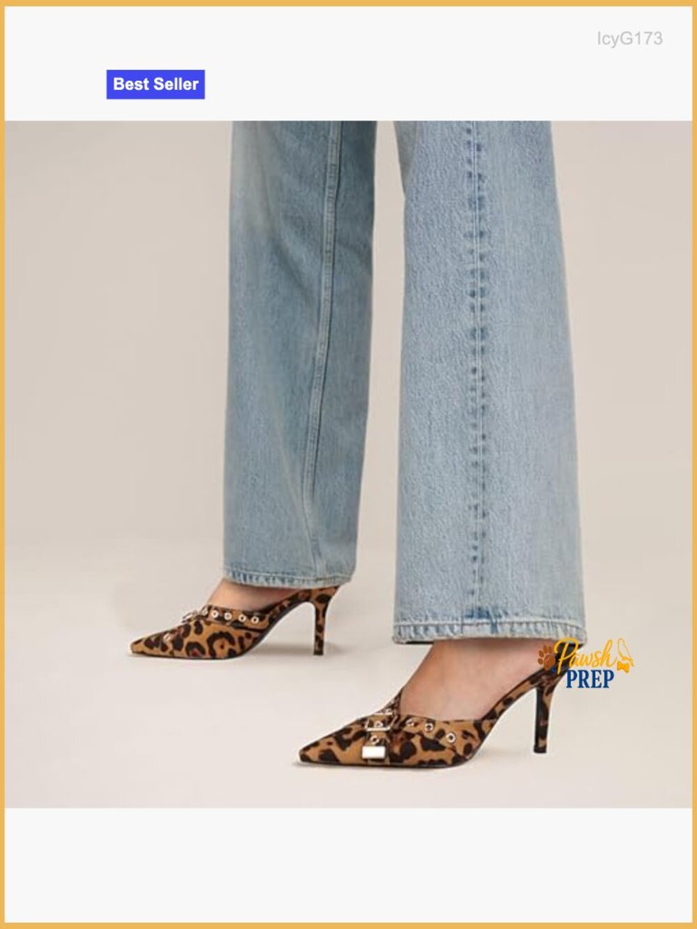 Kitten Heels Pointed Toe Studded Bow Mules Slip On Stiletto Pumps - Picture 5 of 7